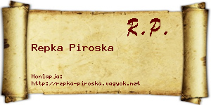 Repka Piroska névjegykártya