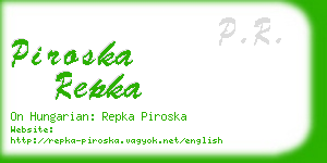 piroska repka business card